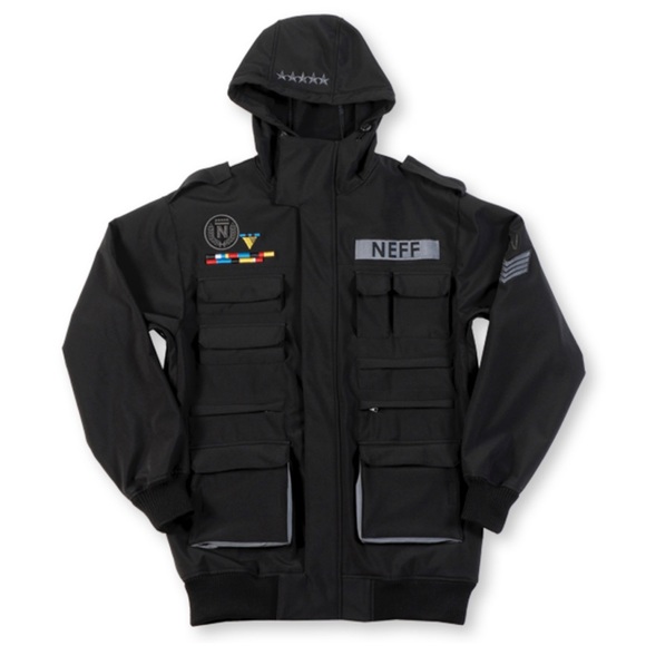 Neff Other - NEFF Black 🖤Sarge Softshell Snowboarding Winter Jacket - size L